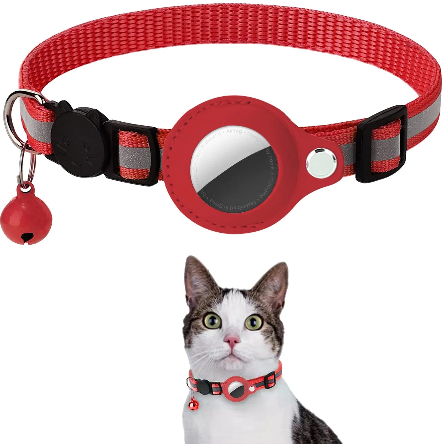 Pet GPS Collar with Airtag Holder