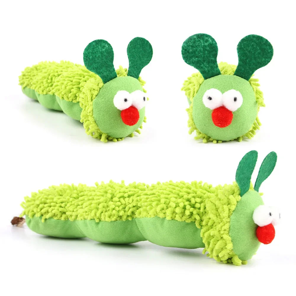 Catnip Silvervine Caterpillar Chew Toy