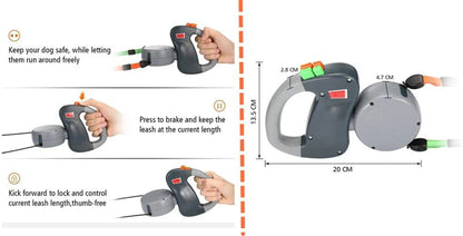 Double Dog Retractable Leash
