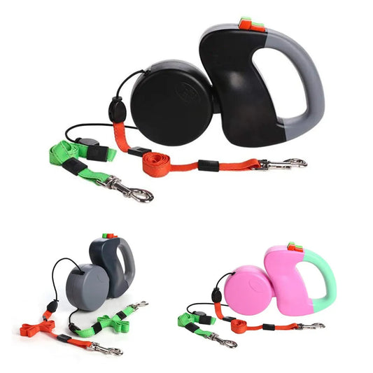 Double Dog Retractable Leash