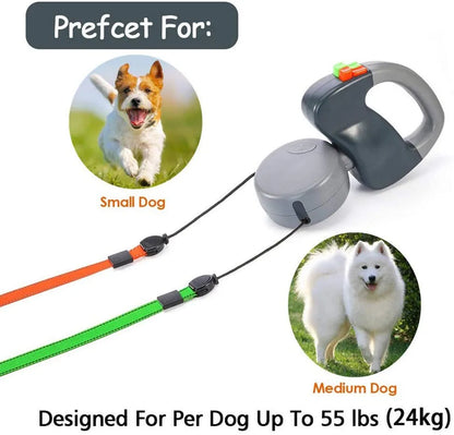 Double Dog Retractable Leash
