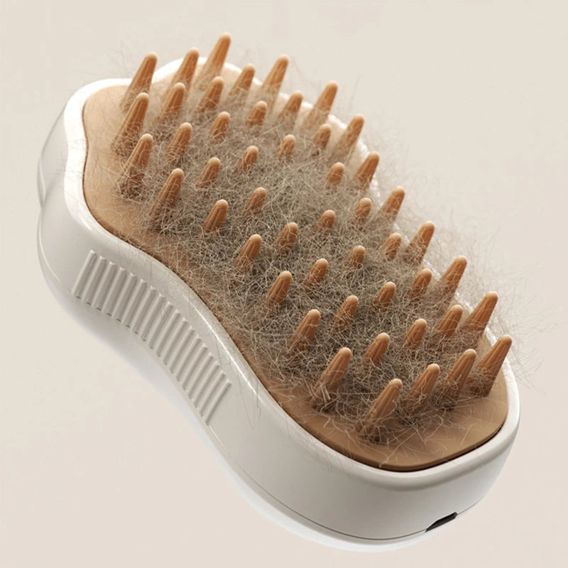 3-in-1 Steamy Pet Grooming Brush