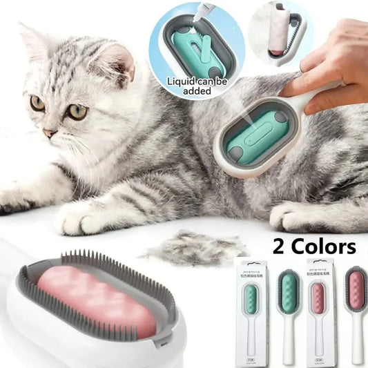 Grooming Brush with Water Tank
