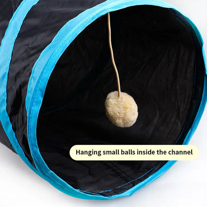 Foldable Cat Tunnel Toy