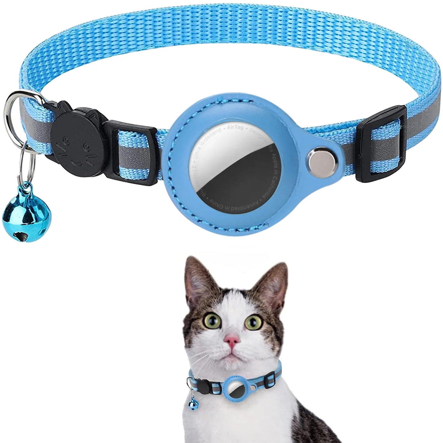 Pet GPS Collar with Airtag Holder