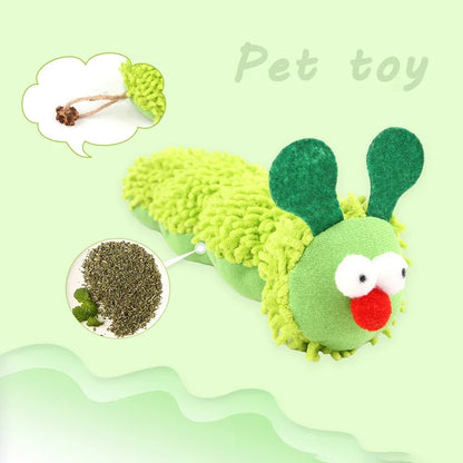 Catnip Silvervine Caterpillar Chew Toy