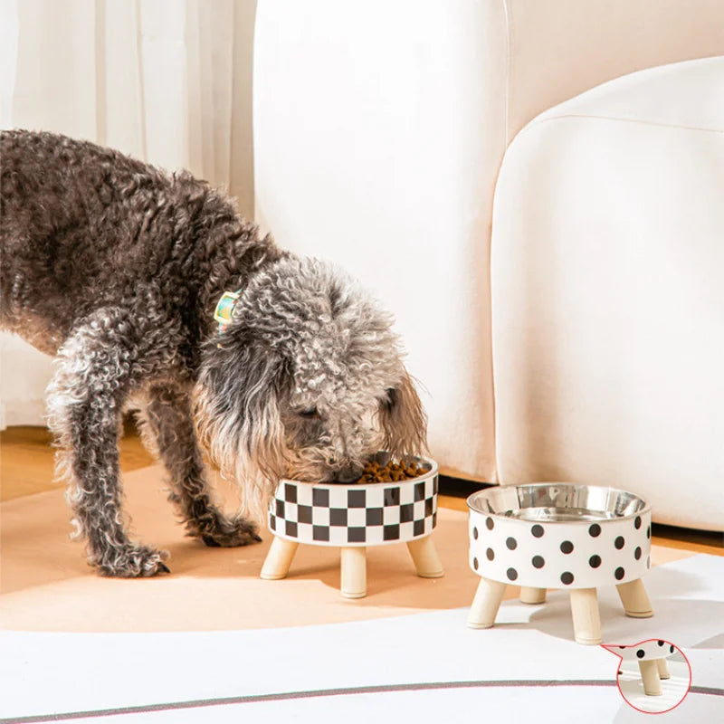 Anti-Knock High-Footed Dog & Cat Bowl