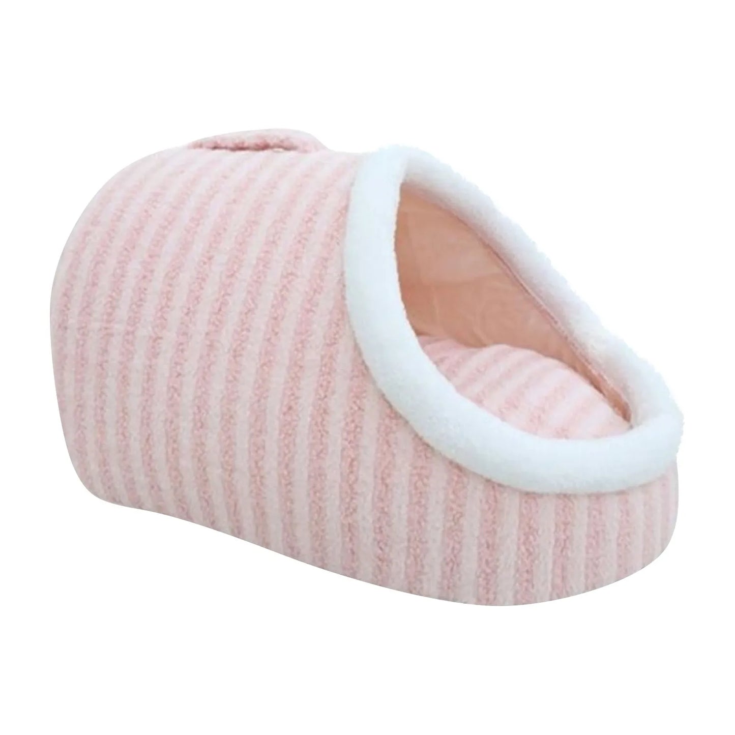 2-in-1 Round Cat Cushion & Semi-Enclosed Pet Sleep Bag