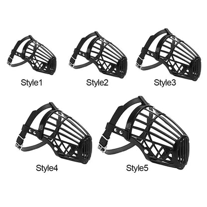 Soft Plastic & Leather Dog Muzzle