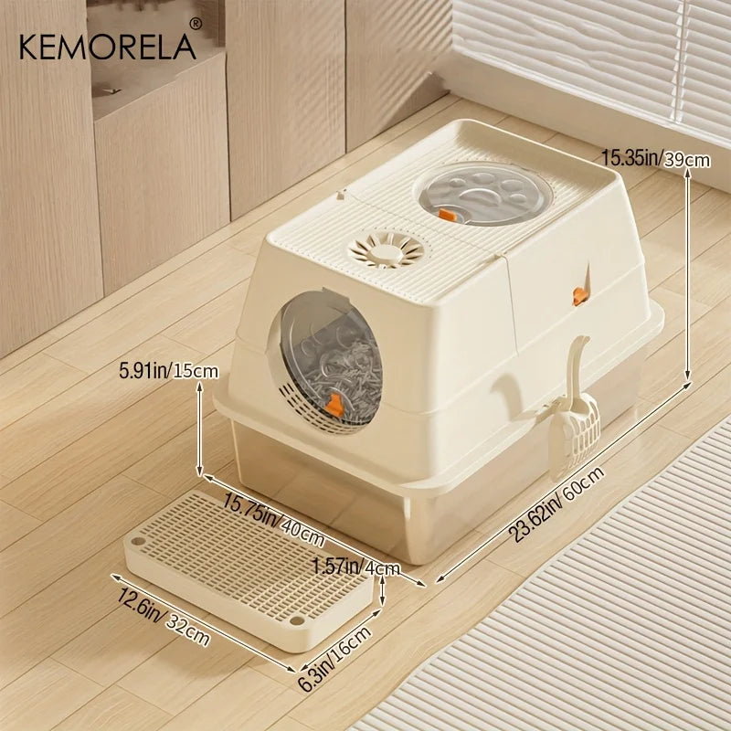 Extra Large Stainless Steel Cat Litter Box