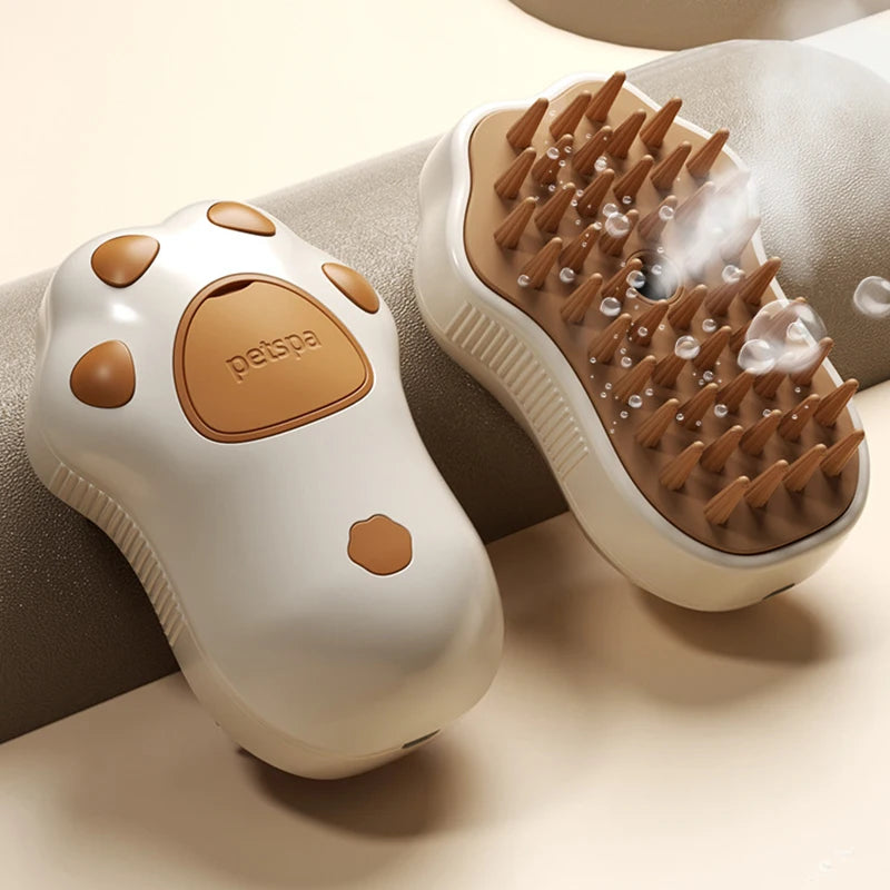 3-in-1 Steamy Pet Grooming Brush