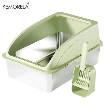 Extra Large Stainless Steel Cat Litter Box