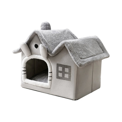 Portable Cat Nest House with Ball Toy