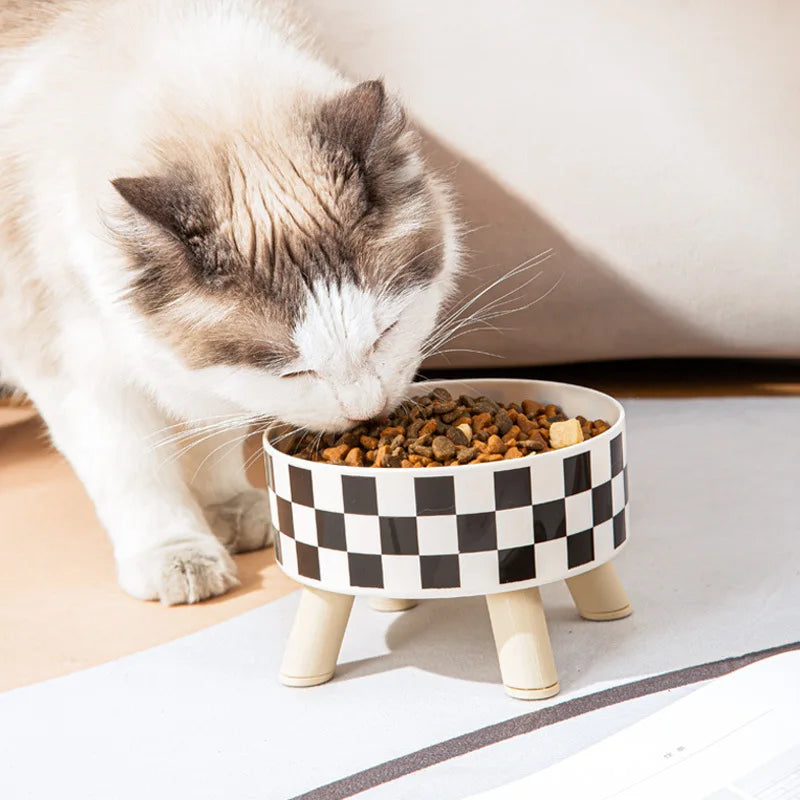 Anti-Knock High-Footed Dog & Cat Bowl