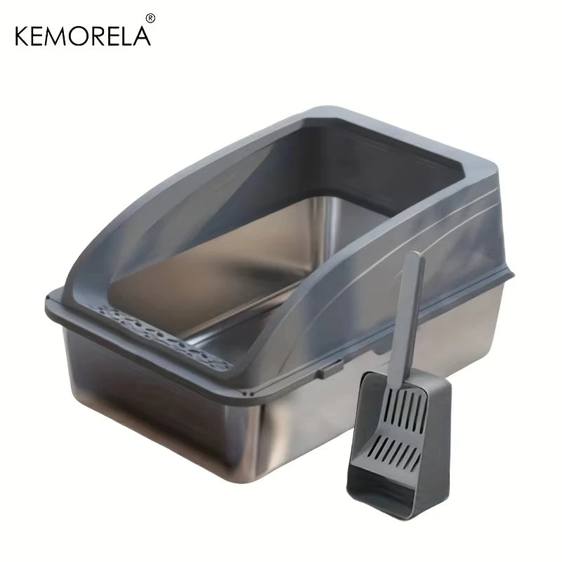 Extra Large Stainless Steel Cat Litter Box