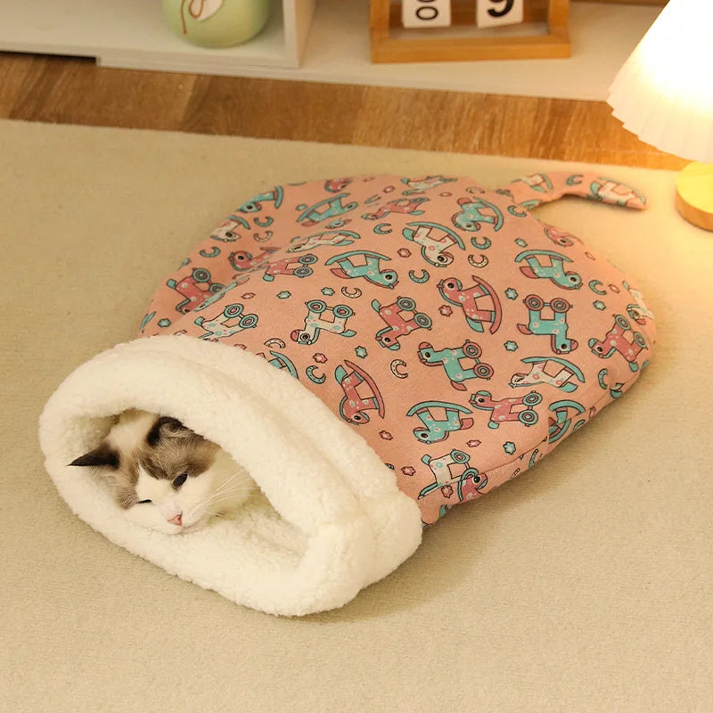 Warm Fluffy Cat Sleeping Bag