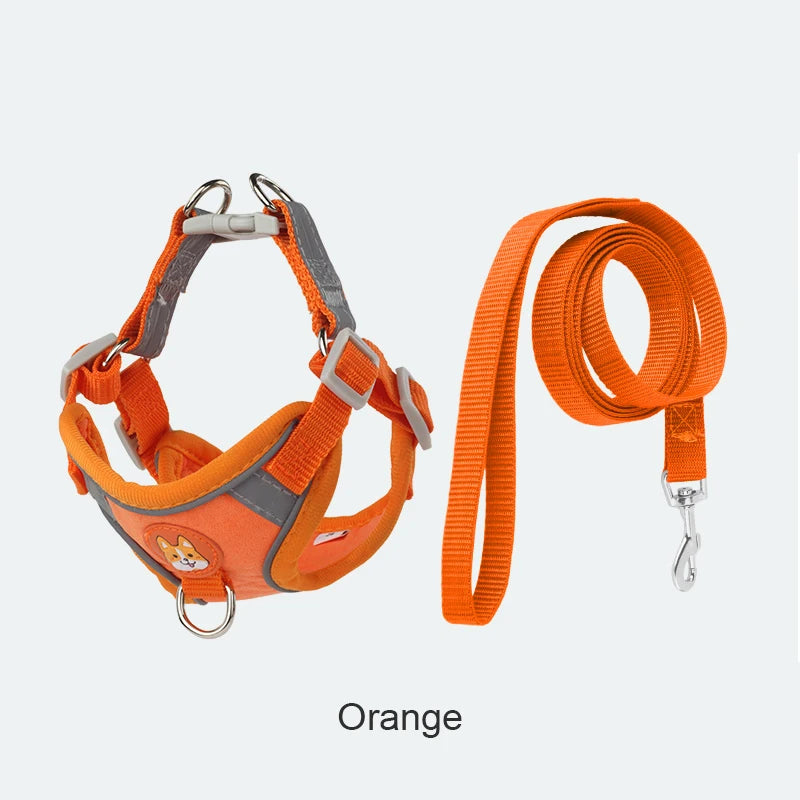 Pet Suede Chest Harness Vest