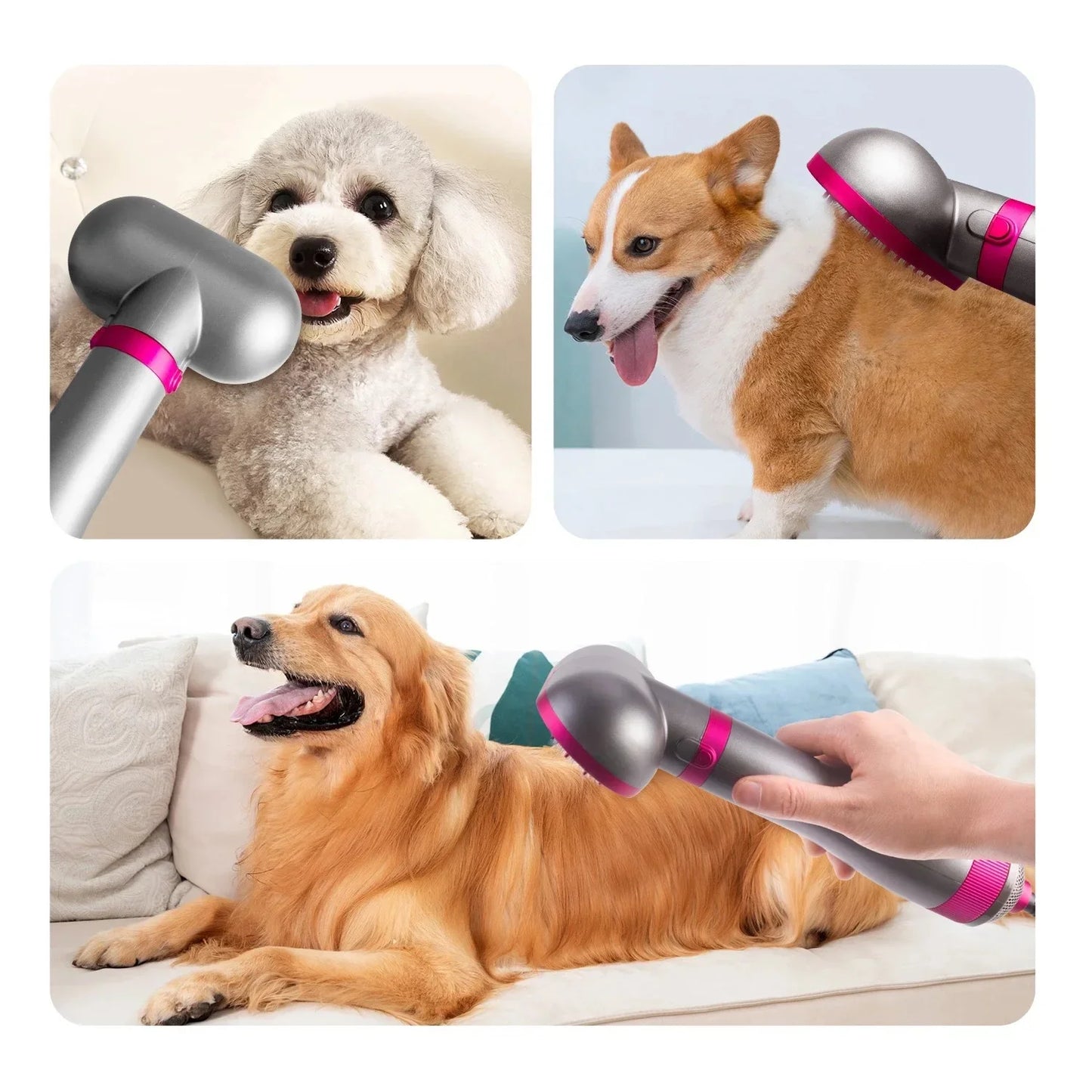 Pet Hair Dryer with Soft Combing