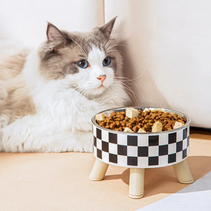 Anti-Knock High-Footed Dog & Cat Bowl