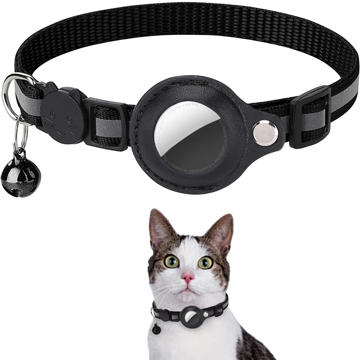 Pet GPS Collar with Airtag Holder