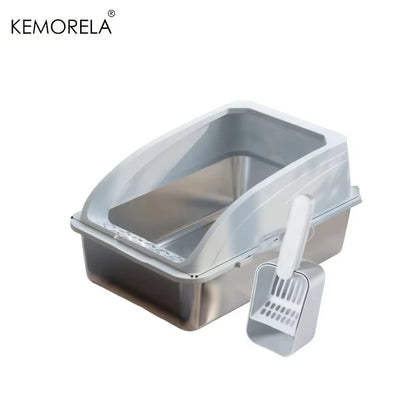 Extra Large Stainless Steel Cat Litter Box