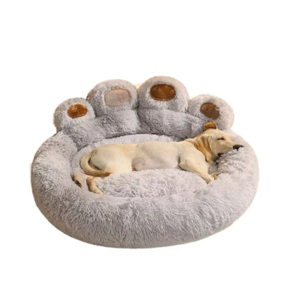 Winter Warm Bear Paw Pet Bed