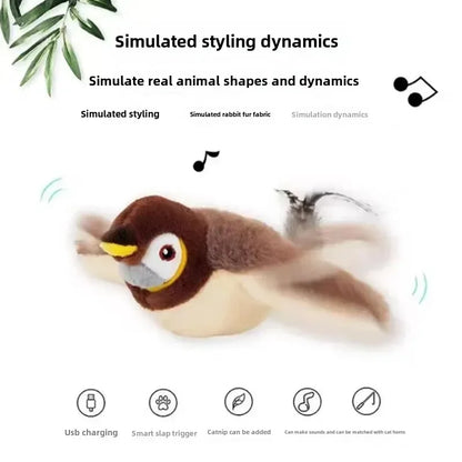 Interactive Catnip Electric Bird Toy