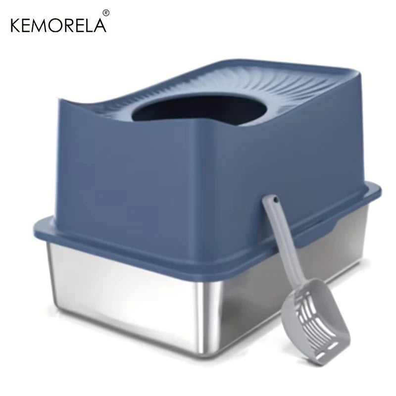 Extra Large Stainless Steel Cat Litter Box