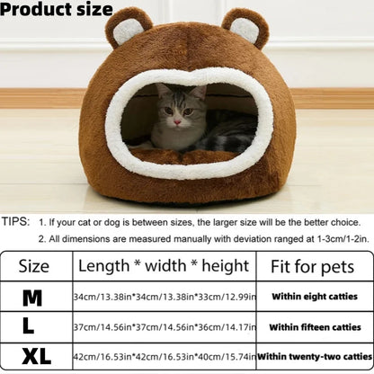 Brown Cat Bed
