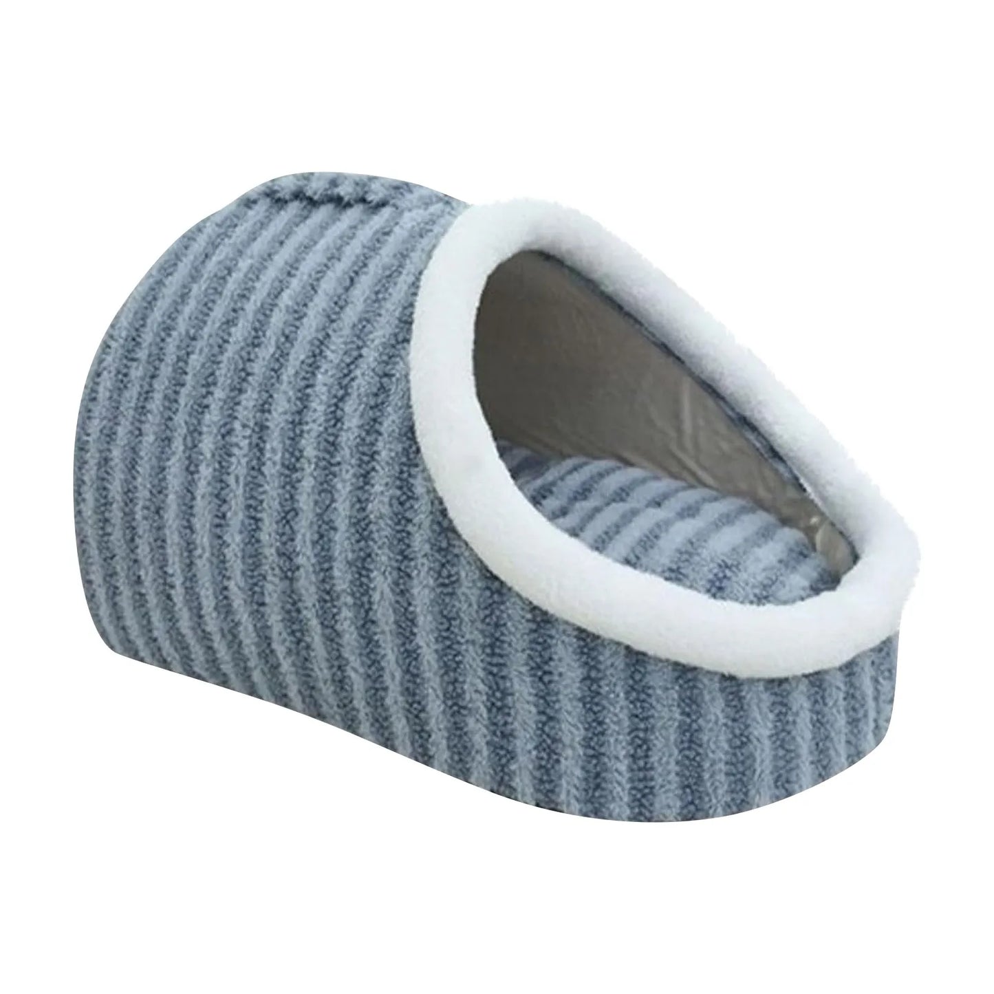 2-in-1 Round Cat Cushion & Semi-Enclosed Pet Sleep Bag