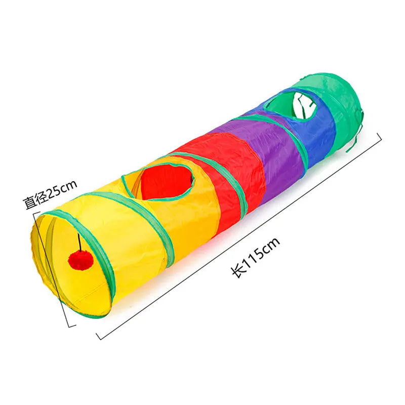 Foldable Cat Tunnel Toy