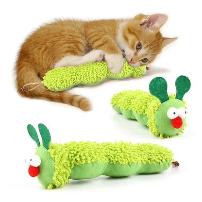 Catnip Silvervine Caterpillar Chew Toy