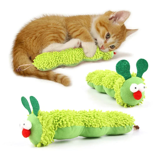 Catnip Silvervine Caterpillar Chew Toy