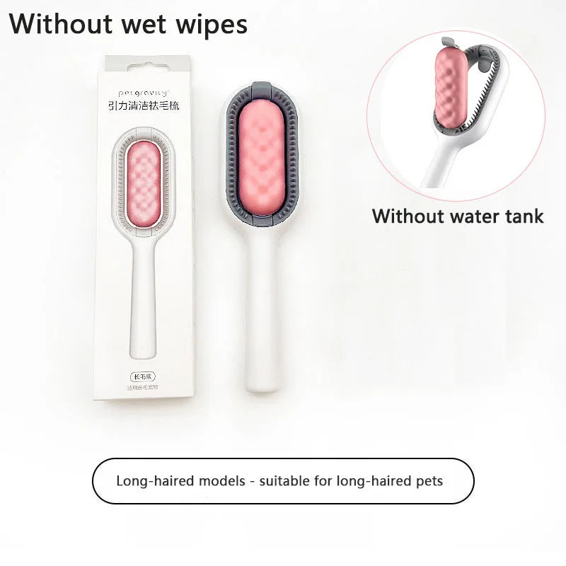 Grooming Brush with Water Tank