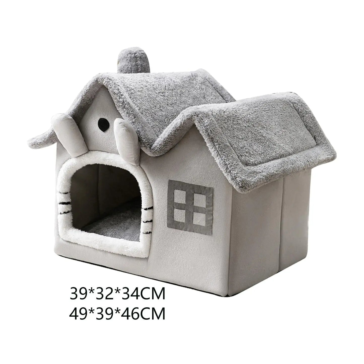 Portable Cat Nest House with Ball Toy