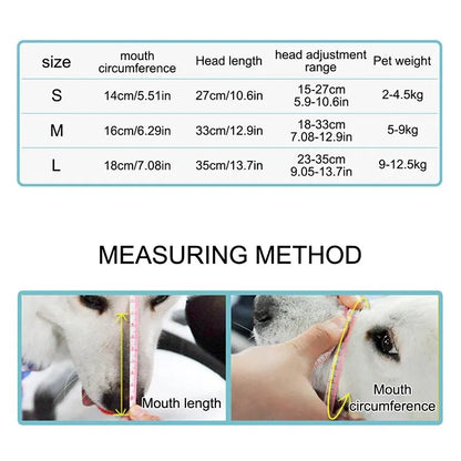 Adjustable Silicone Pet Muzzle
