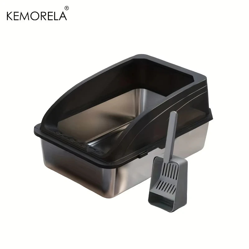 Extra Large Stainless Steel Cat Litter Box