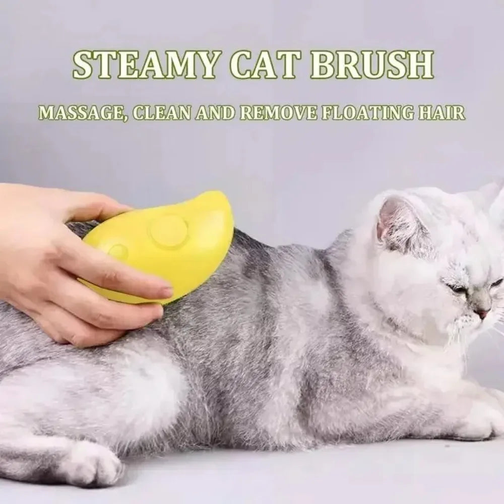 3-in-1 Cat & Dog Steamy Brush