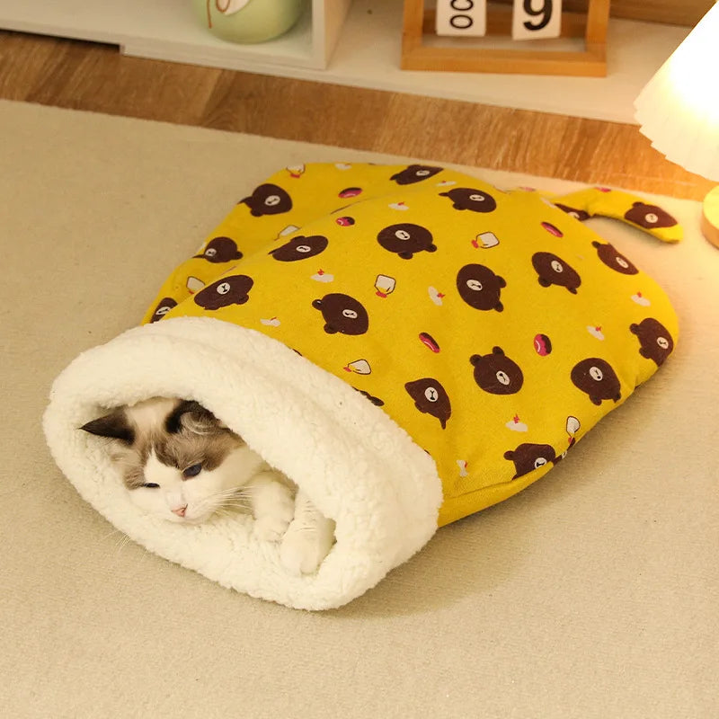 Warm Fluffy Cat Sleeping Bag