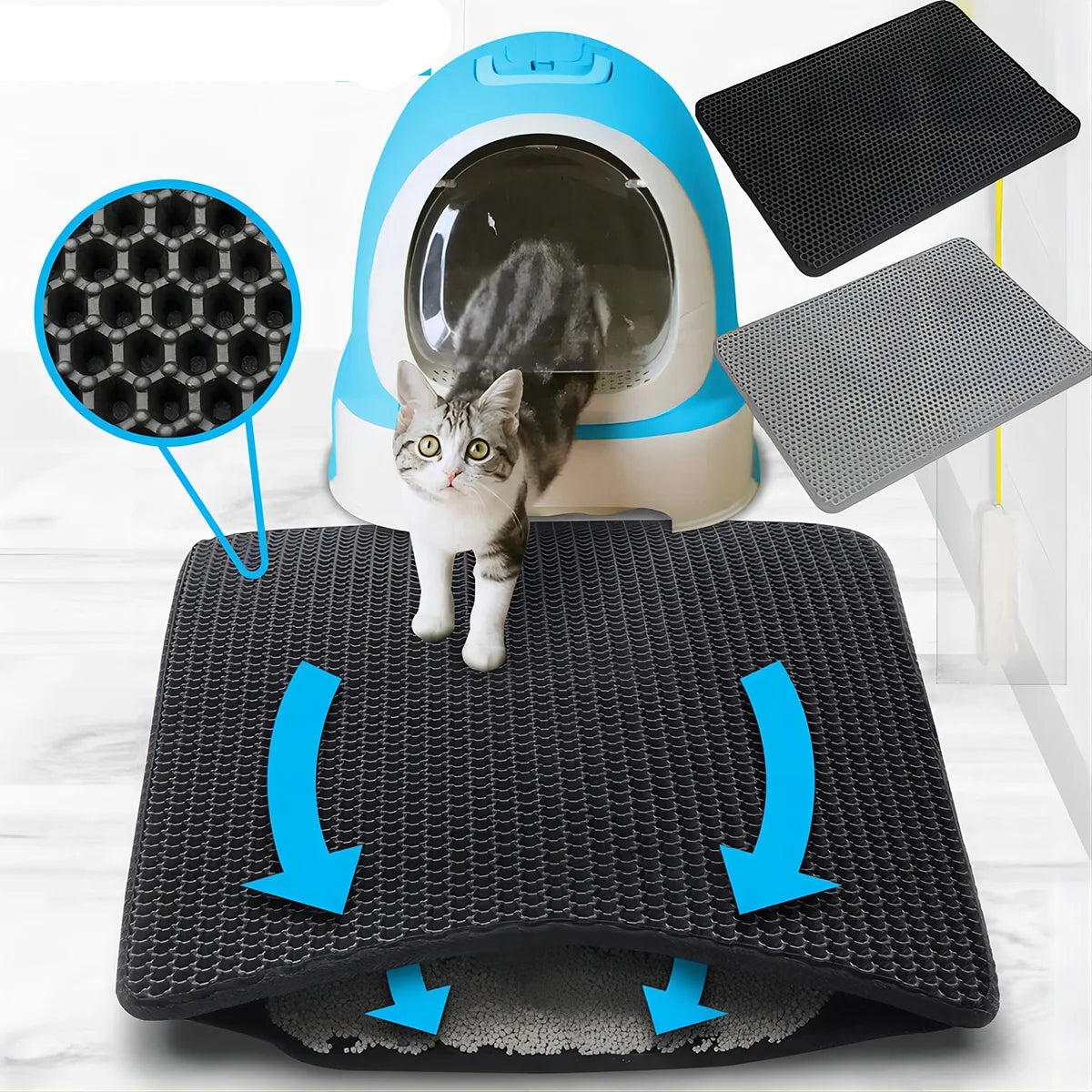 Waterproof Double-Layer Pet Litter Mat