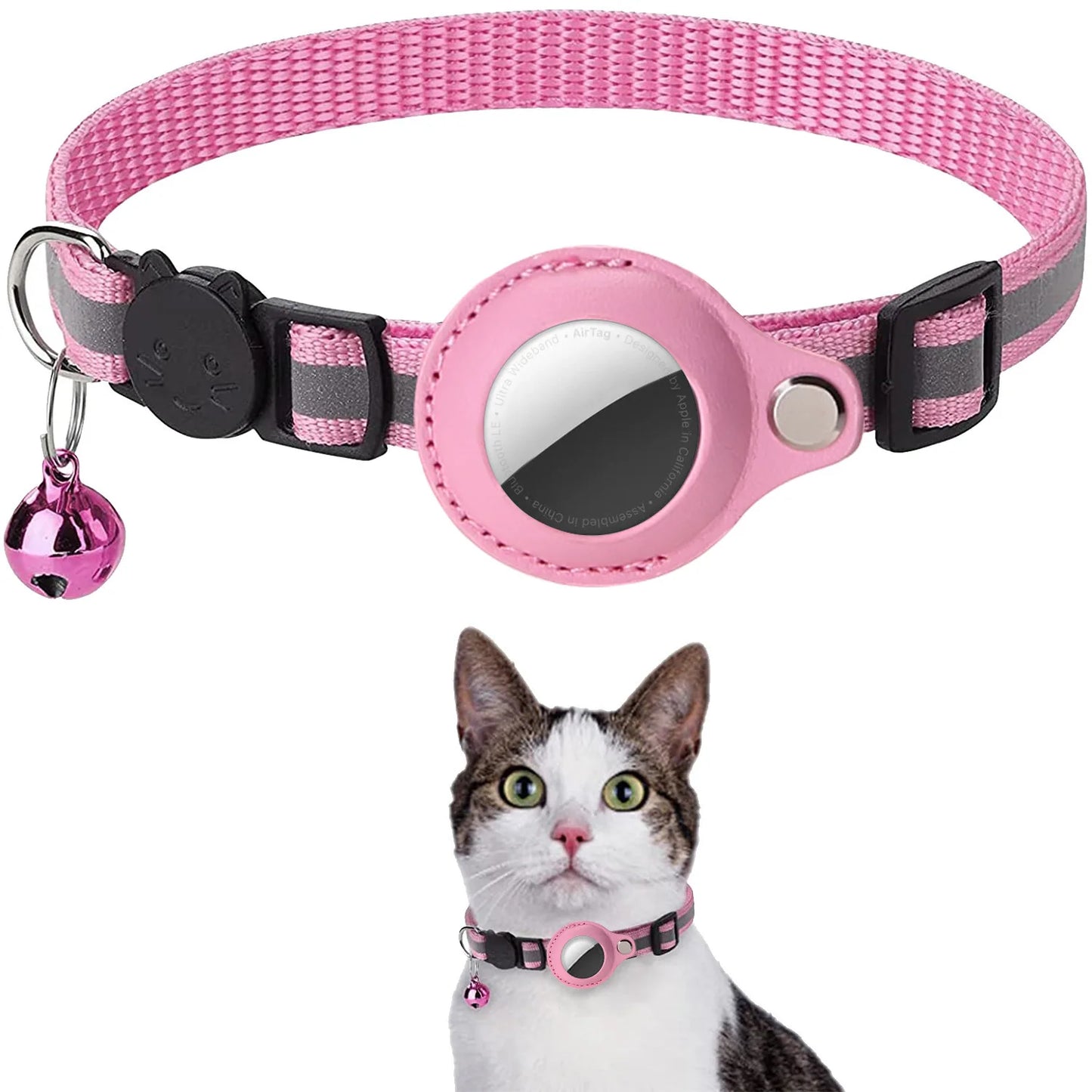 Pet GPS Collar with Airtag Holder