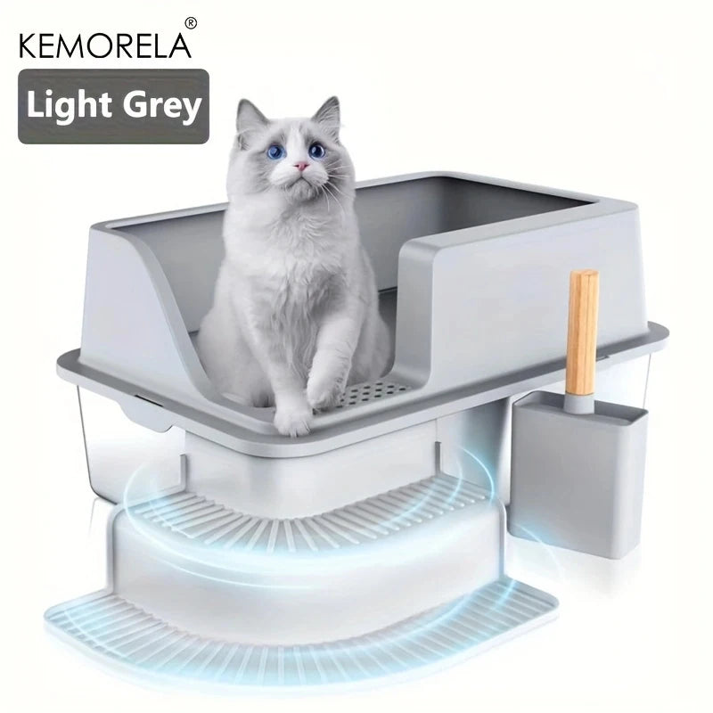 Extra Large Stainless Steel Cat Litter Box