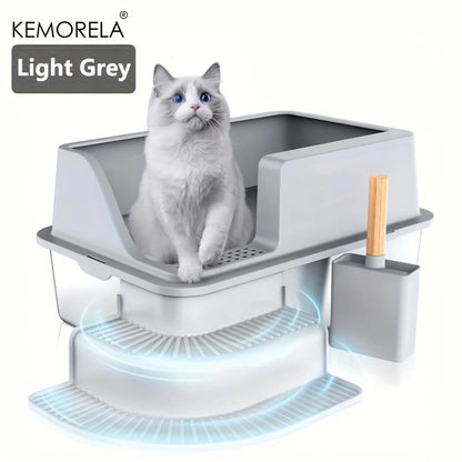 Extra Large Stainless Steel Cat Litter Box