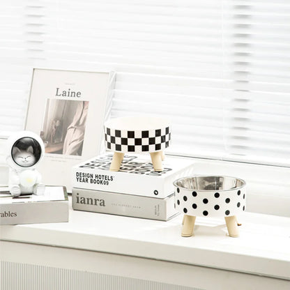 Anti-Knock High-Footed Dog & Cat Bowl
