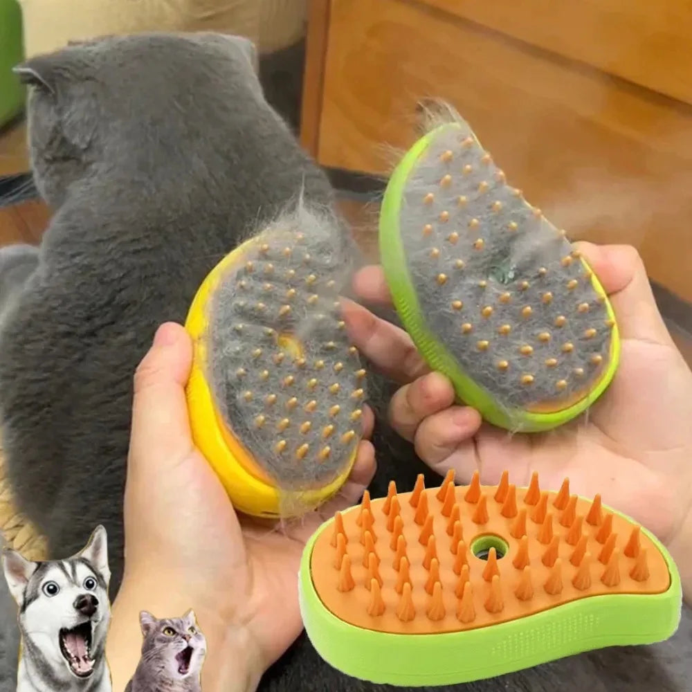 3-in-1 Cat & Dog Steamy Brush