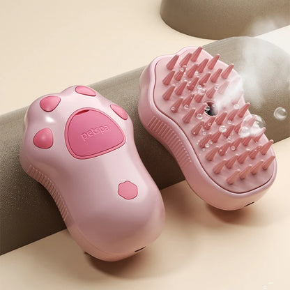 3-in-1 Steamy Pet Grooming Brush