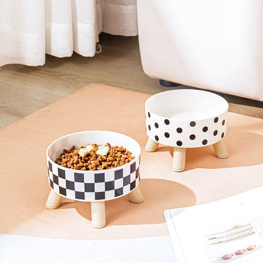 Anti-Knock High-Footed Dog & Cat Bowl