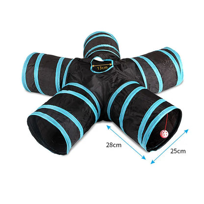 Foldable Cat Tunnel Toy