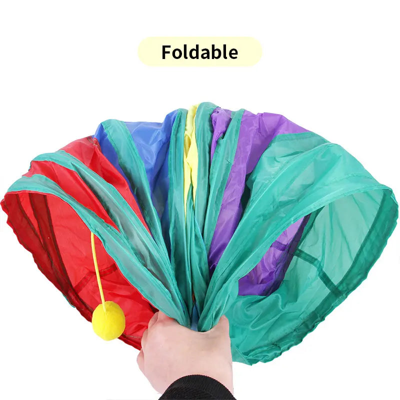 Foldable Cat Tunnel Toy