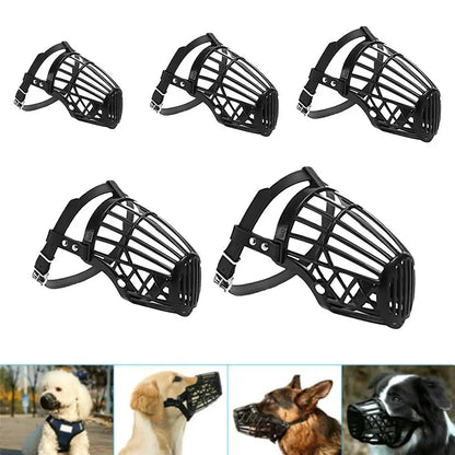Soft Plastic & Leather Dog Muzzle